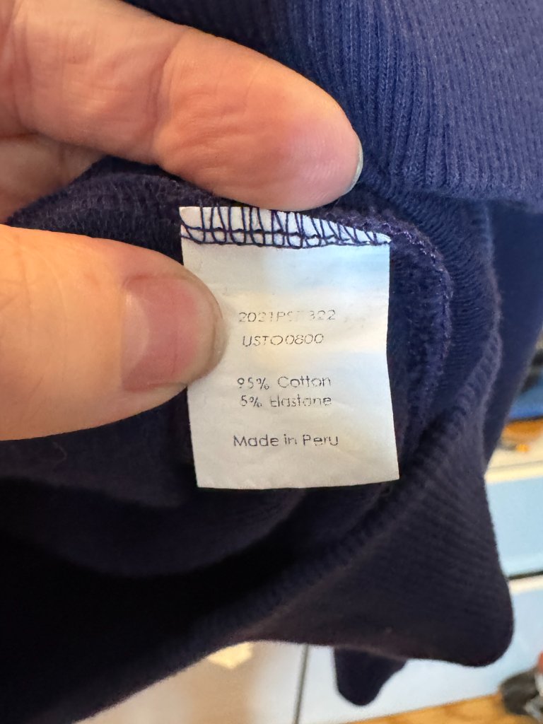 Euc Universal Standard Zoe Half Zip Funnel Neck Pullover Us M (18-20) Navy — image 3 of 8